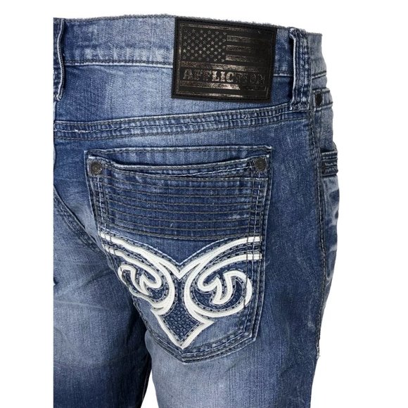 AFFLICTION Men's Denim Jeans BLAKE FLEUR LAZARUS B - Picture 5 of 12
